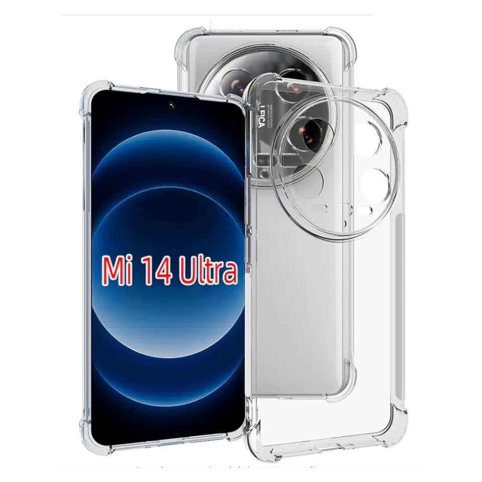 Carcasa Funda Para Xiaomi 14 Ultra 5g Transparente Reforzada 1