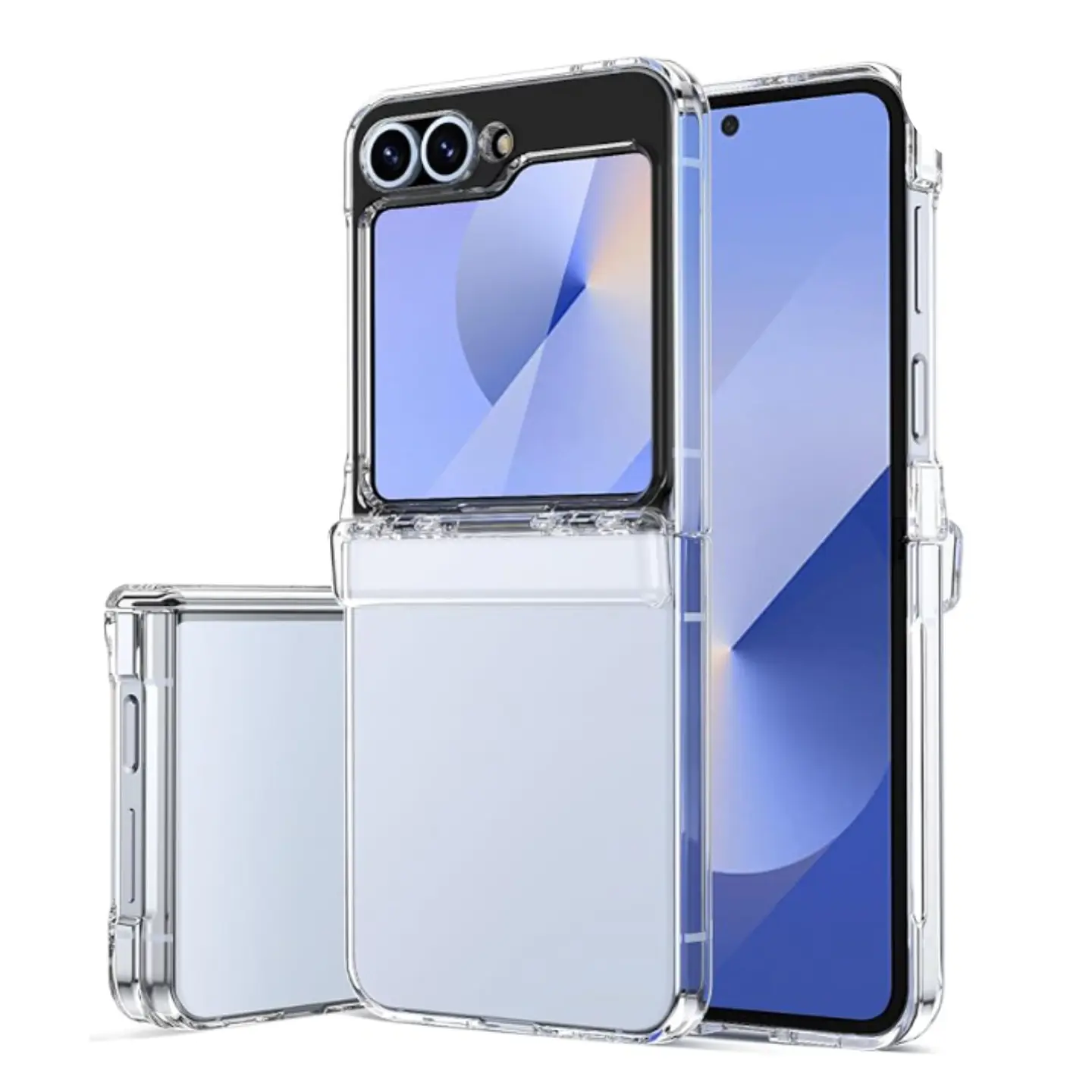 Carcasa Para Samsung Z Flip 6 Transparente Con Bisagra 1