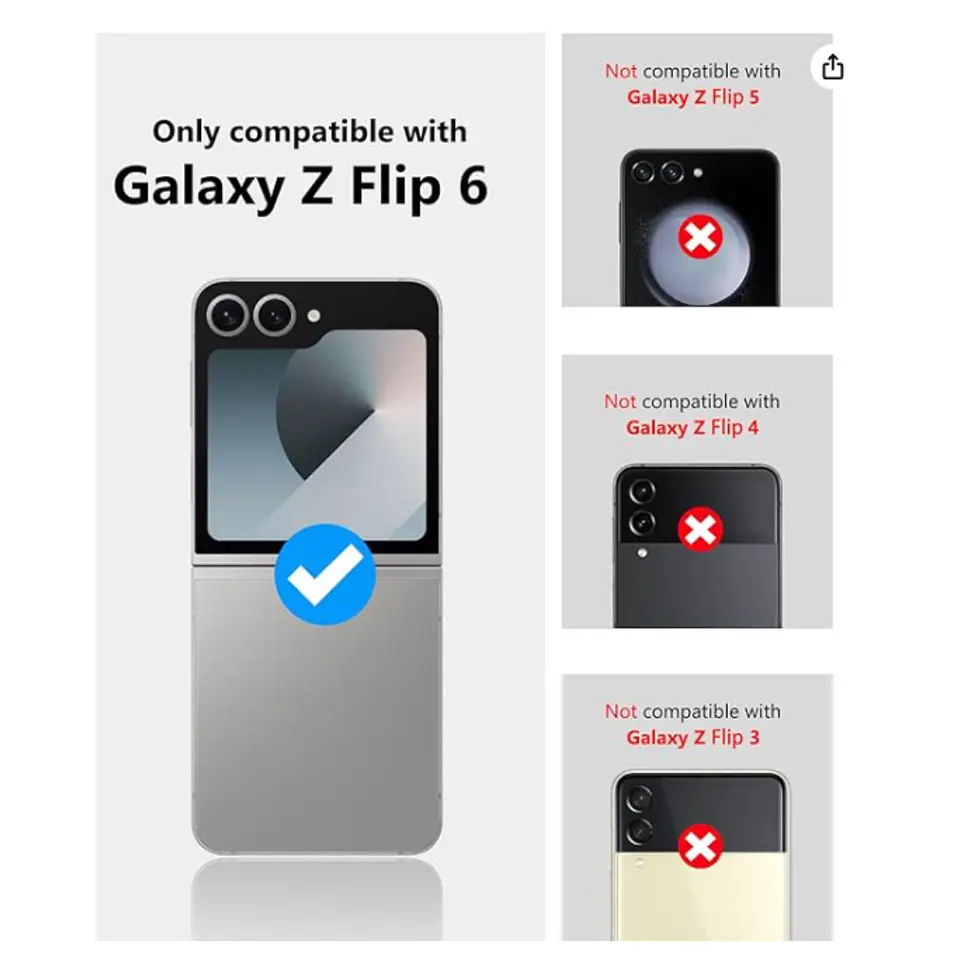Carcasa Para Samsung Z Flip 6 Transparente Con Bisagra 5