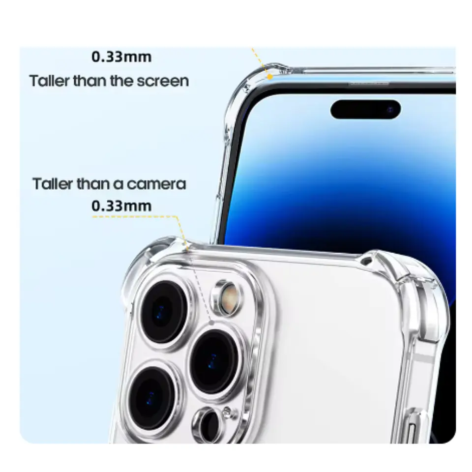 Carcasa Funda Transparente Reforzada Para iPhone 16 Pro Max 2