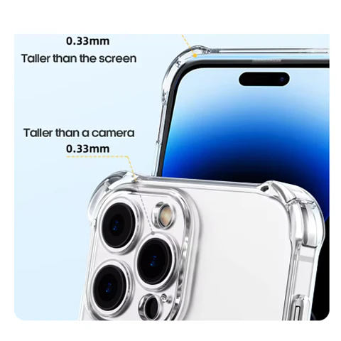 Carcasa Funda Transparente Reforzada Para iPhone 16 Pro