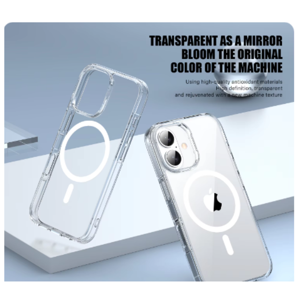 Carcasa MagSafe Para iPhone 16 Transparente