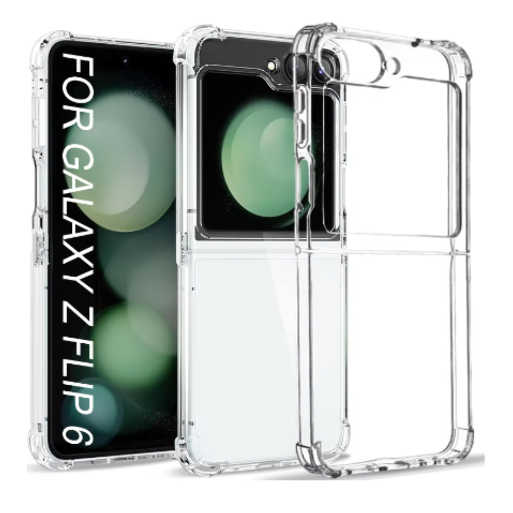 Carcasa Para Samsung Z Flip 6 Transparente Reforzada