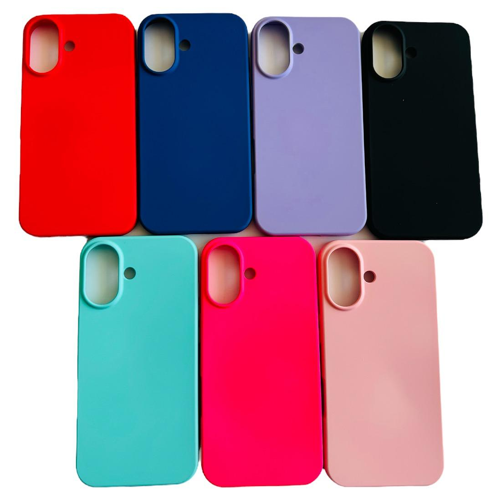 Carcasa Funda Para iPhone 16 Plus Silicona Color