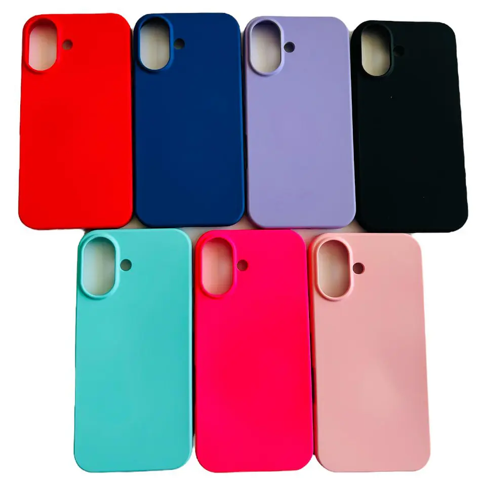 Carcasa Funda Para iPhone 16 Silicona Color 1