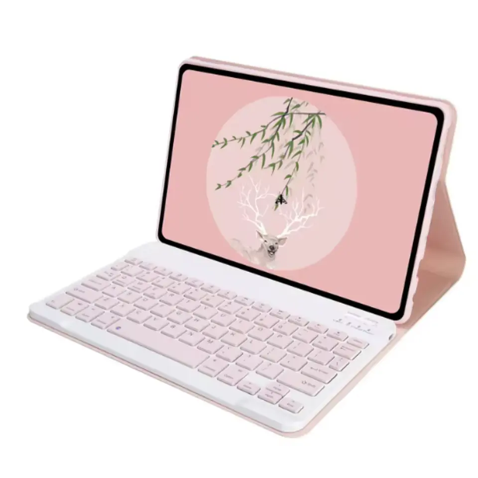 Funda Con Teclado Rosa Para Tablet Xiaomi Redmi Pad Se 11