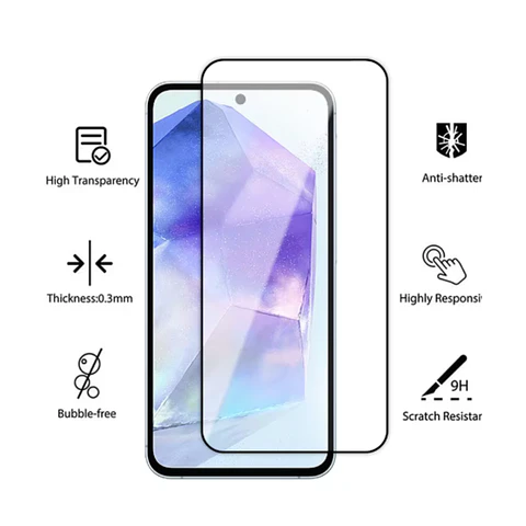 Mica Lámina Vidrio Templado Completa Para Samsung A55 5g