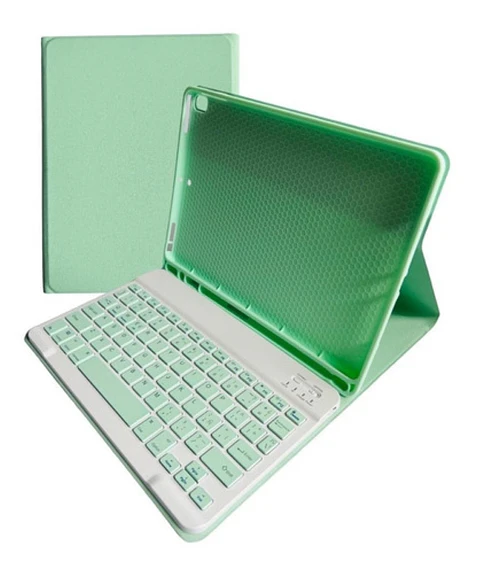 Funda + Teclado Verde Agua iPad Air 3 10.5" / Pro 10.5"  Ranura Apple Pencil