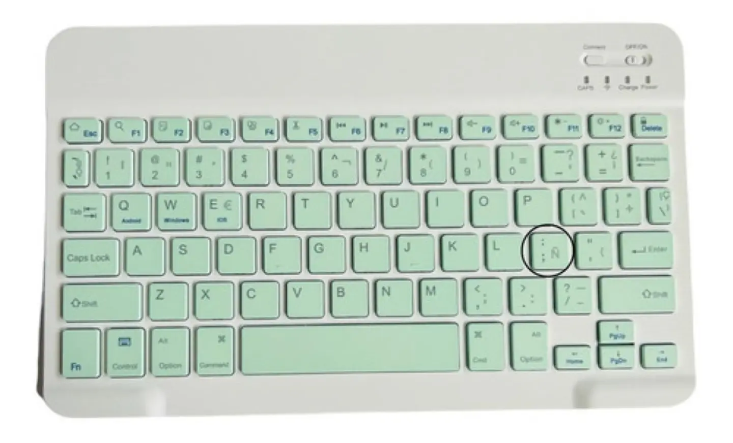 Funda + Teclado Verde Agua iPad Air 3 10.5