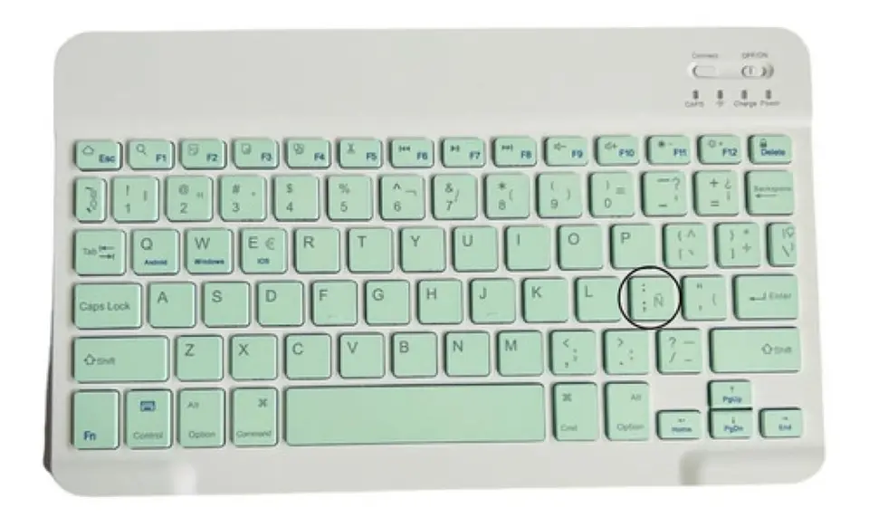 Funda + Teclado Verde Agua iPad Air 3 10.5
