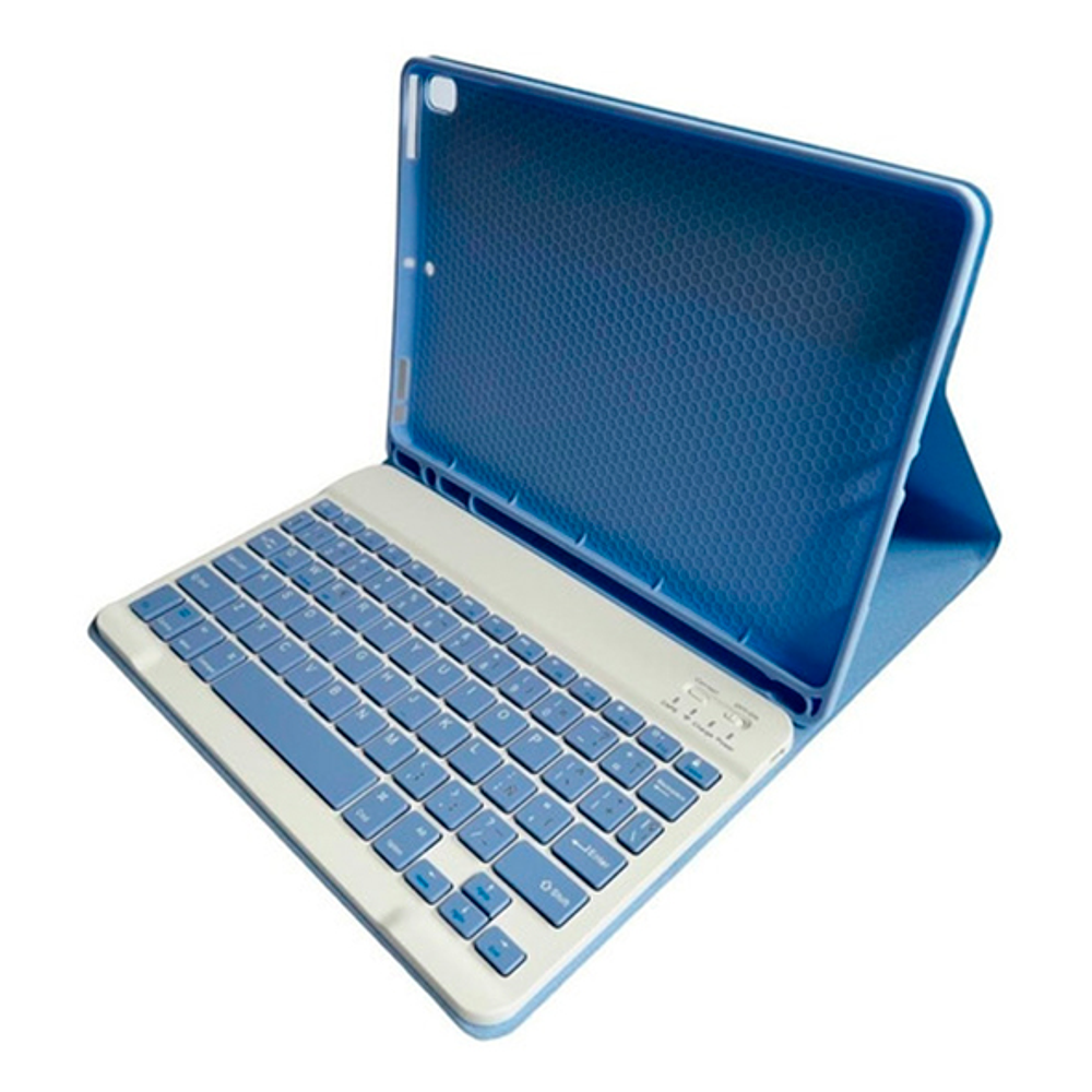 Funda + Teclado Lila iPad 7ma/8va/9na Gen 10.2" Con Ranura