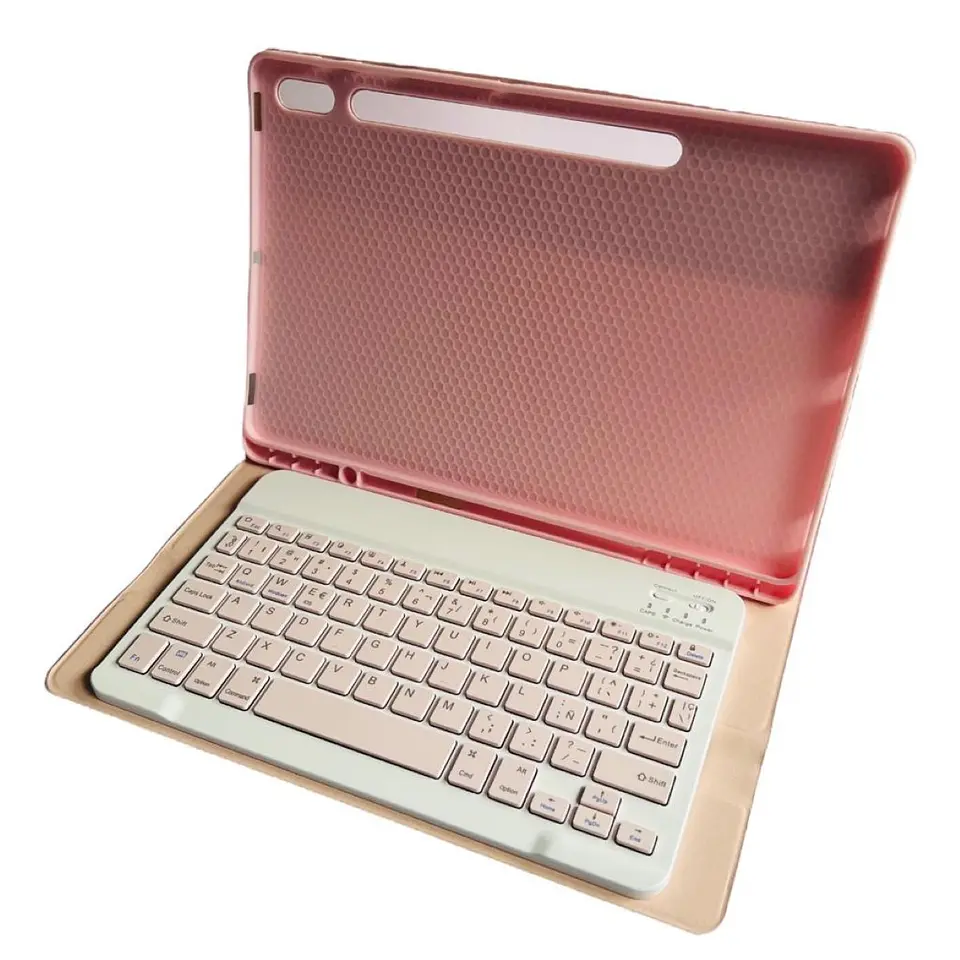 Funda Con Teclado Rosado Para Samsung S10 Ultra 14.6 X920 5