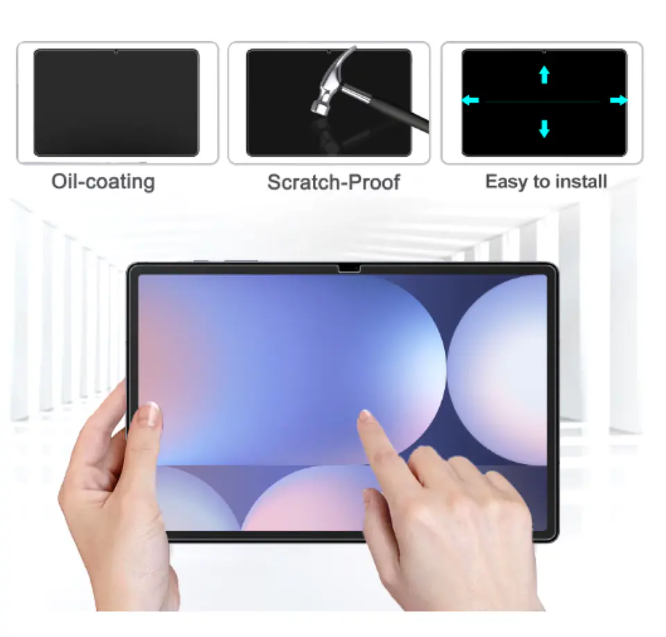Mica Lámina De Vidrio Templado Para Samsung Tab S8/S9 Ultra 3