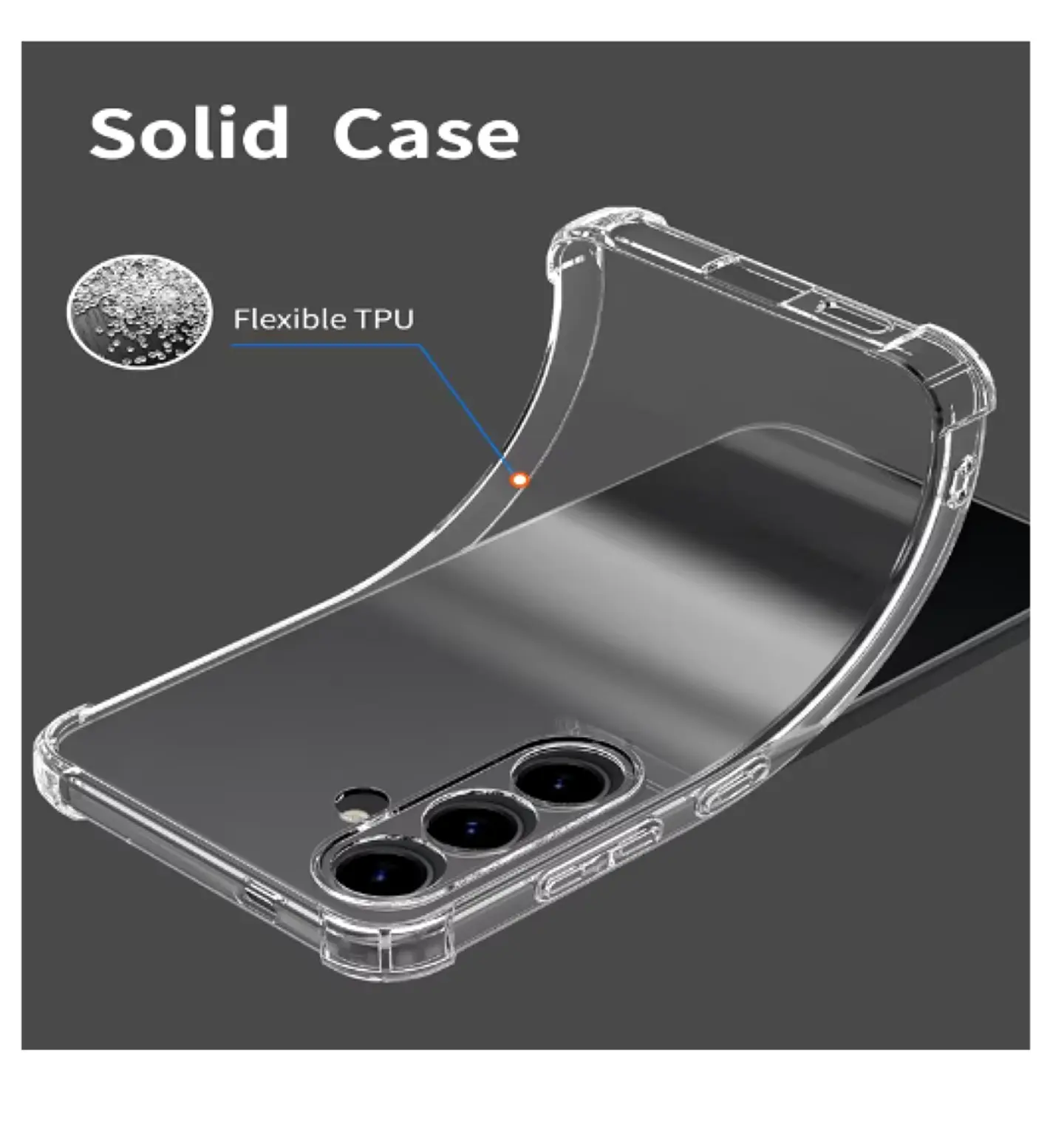Carcasa Para Samsung S24 Fe Transparente Reforzada 3