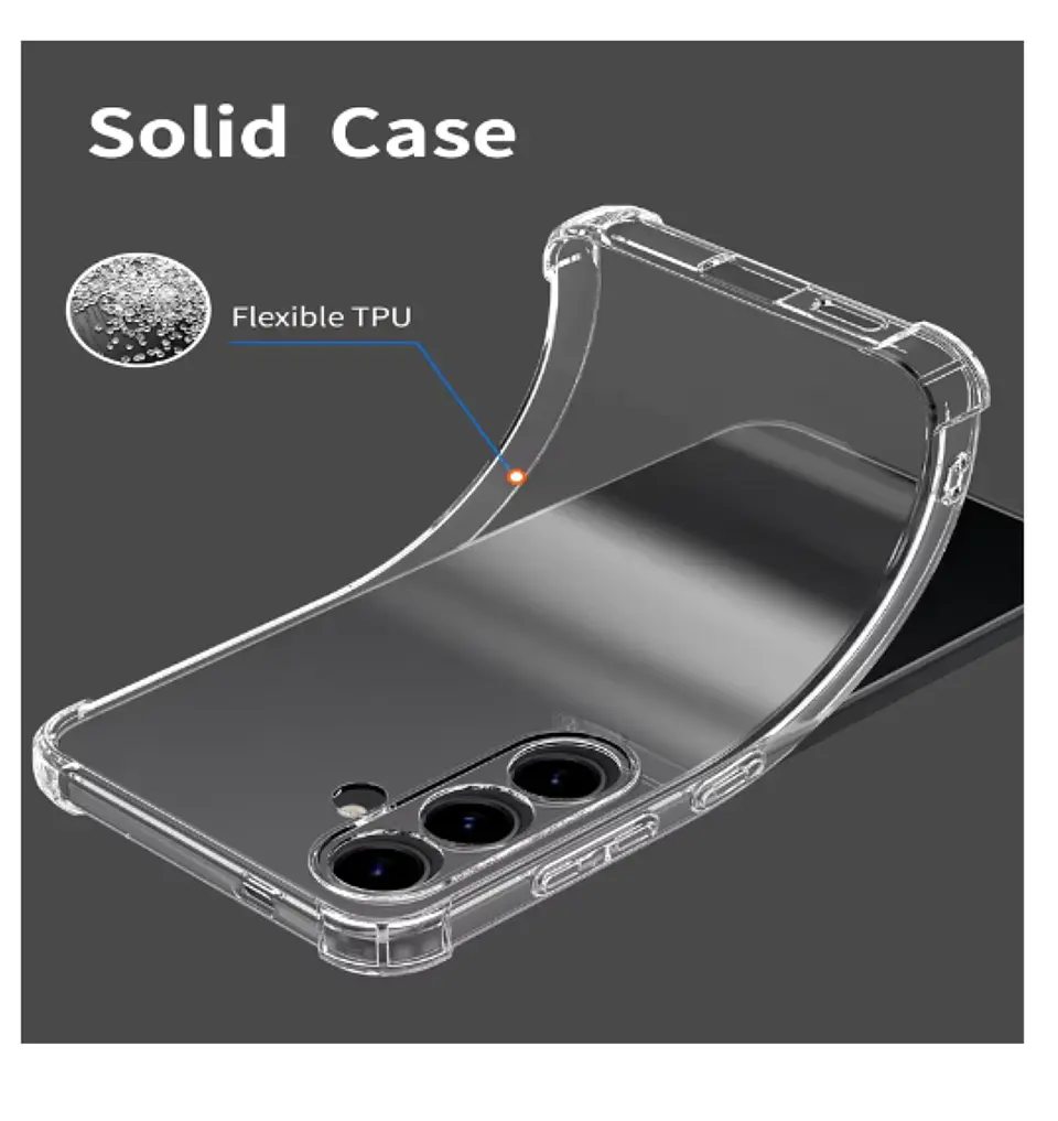 Carcasa Para Samsung S24 Fe Transparente Reforzada 3