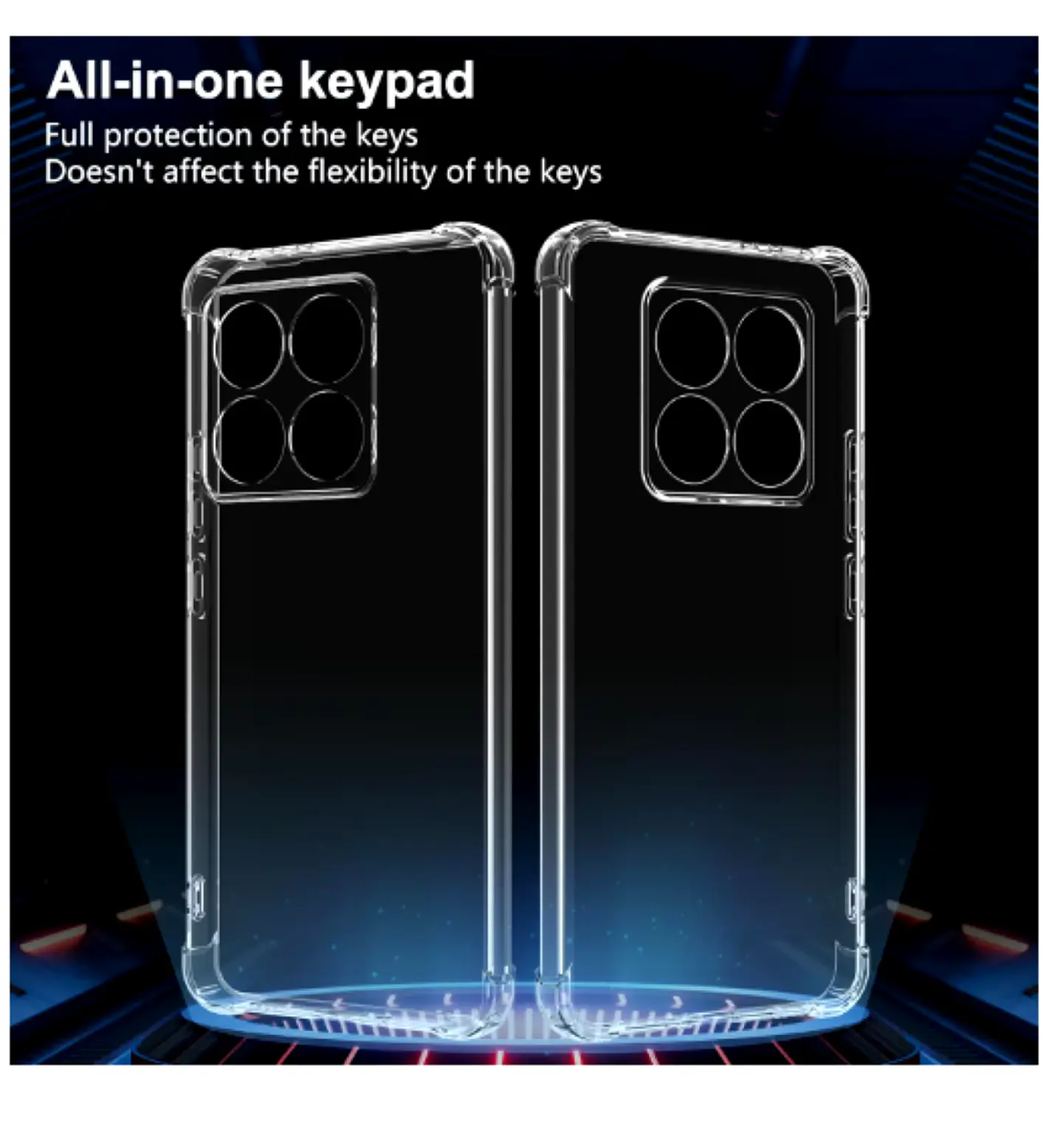 Carcasa Para Xiaomi 14T 5g Transparente Reforzada 2