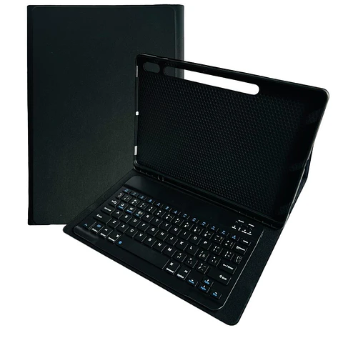 Funda Con Teclado Negro Para Tab Samsung S10 Plus 12.4" X820 Español