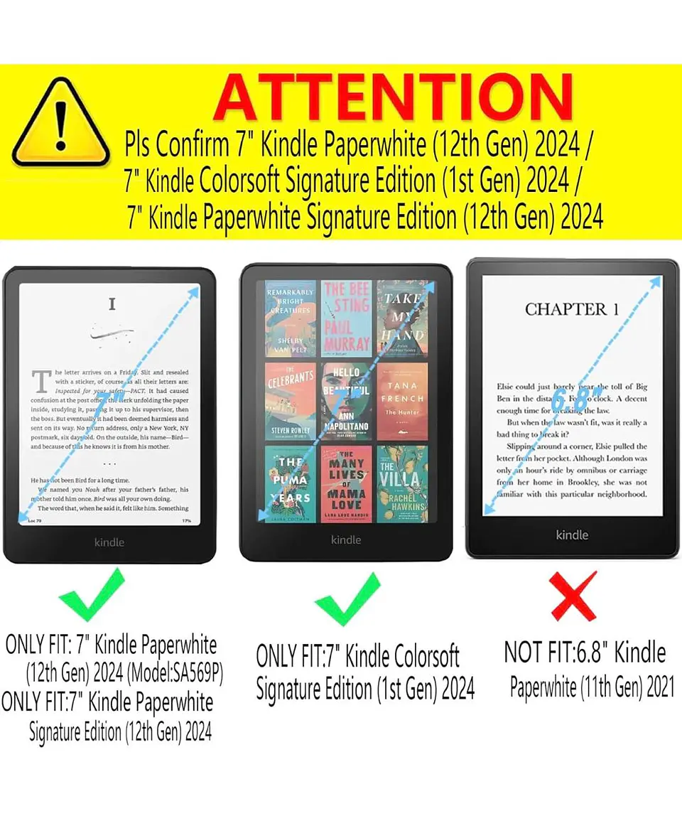 Funda Transparente Para Kindle Paperwhite 12th Gen 2024 7.0 5