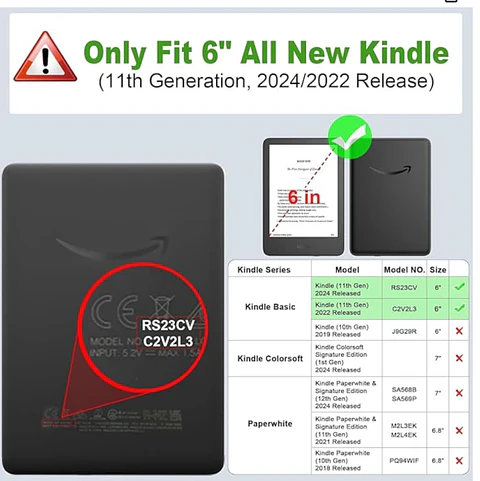 Protector De Pantalla Para Kindle 11th Gene 2024 RS23CV