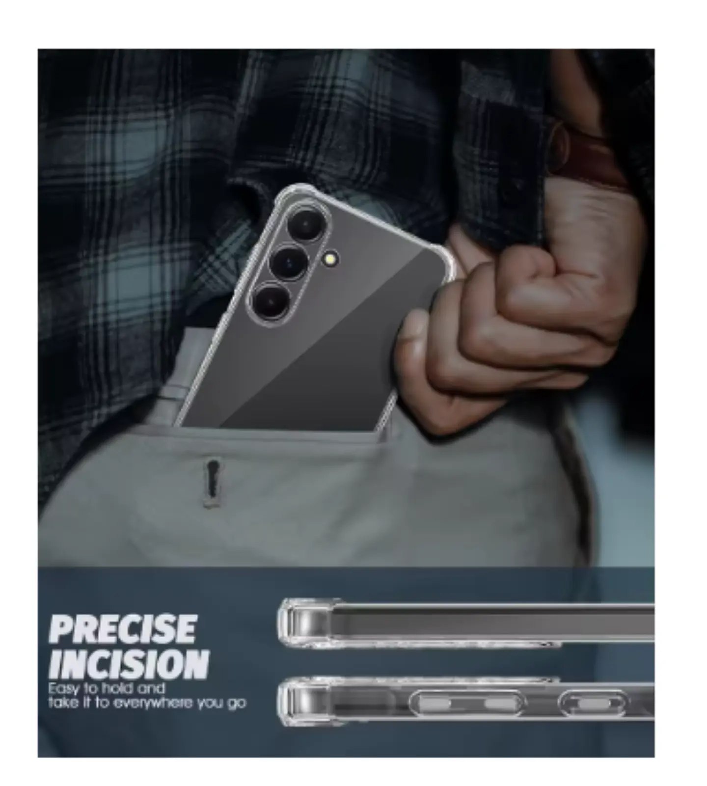Carcasa Para Samsung S25 Plus Transparente Reforzada 3