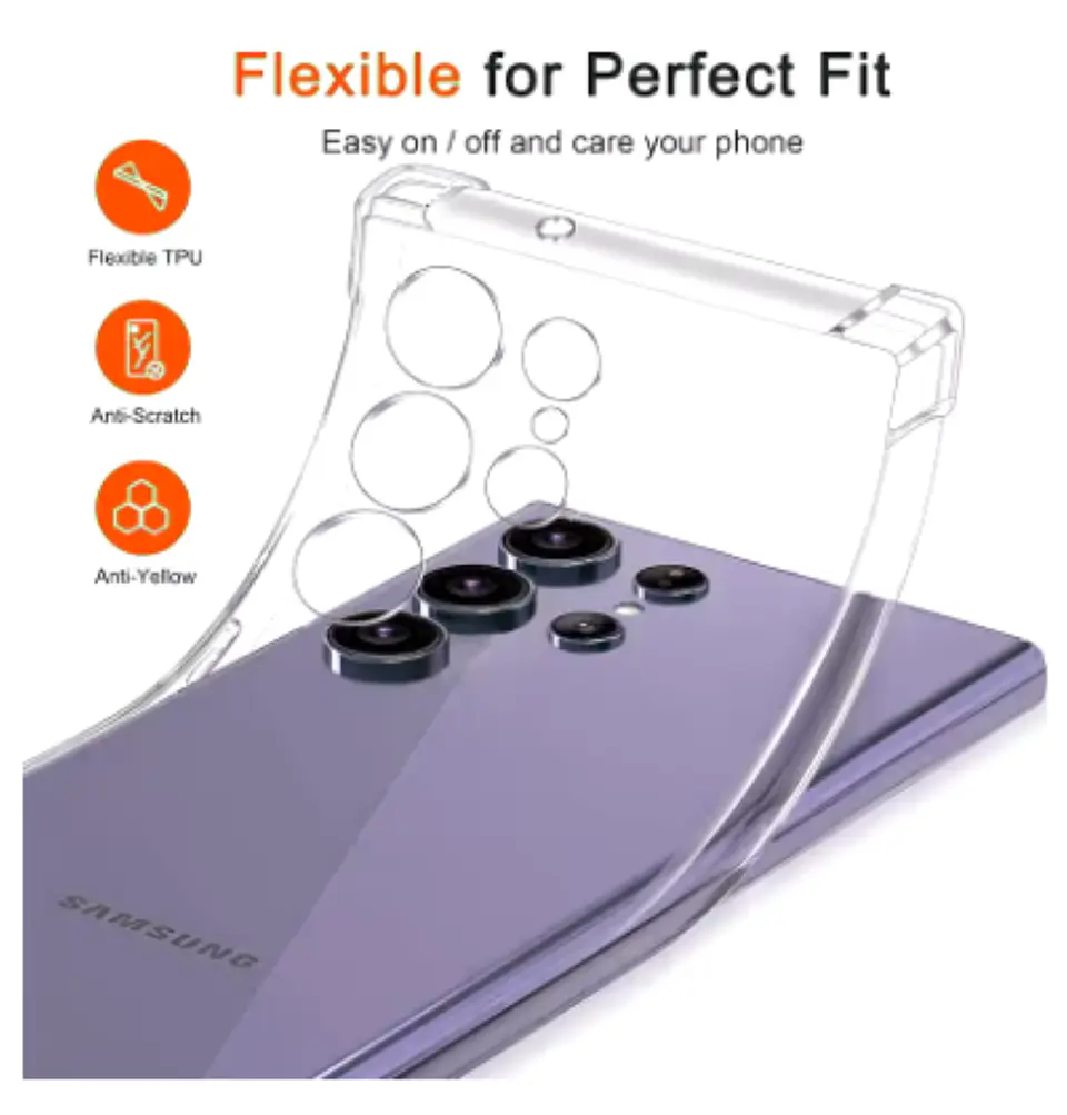 Carcasa Para Samsung S25 Ultra Transparente Reforzada 2