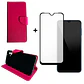 Carcasa Para Samsung A04 Normal Flip Cover Agenda + Mica Lámina - Miniatura 2