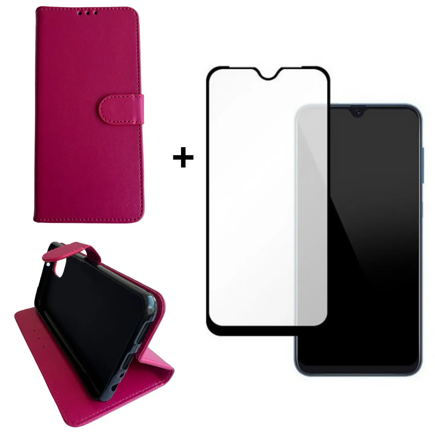 Carcasa Para Samsung A04 Normal Flip Cover Agenda + Mica Lámina 3