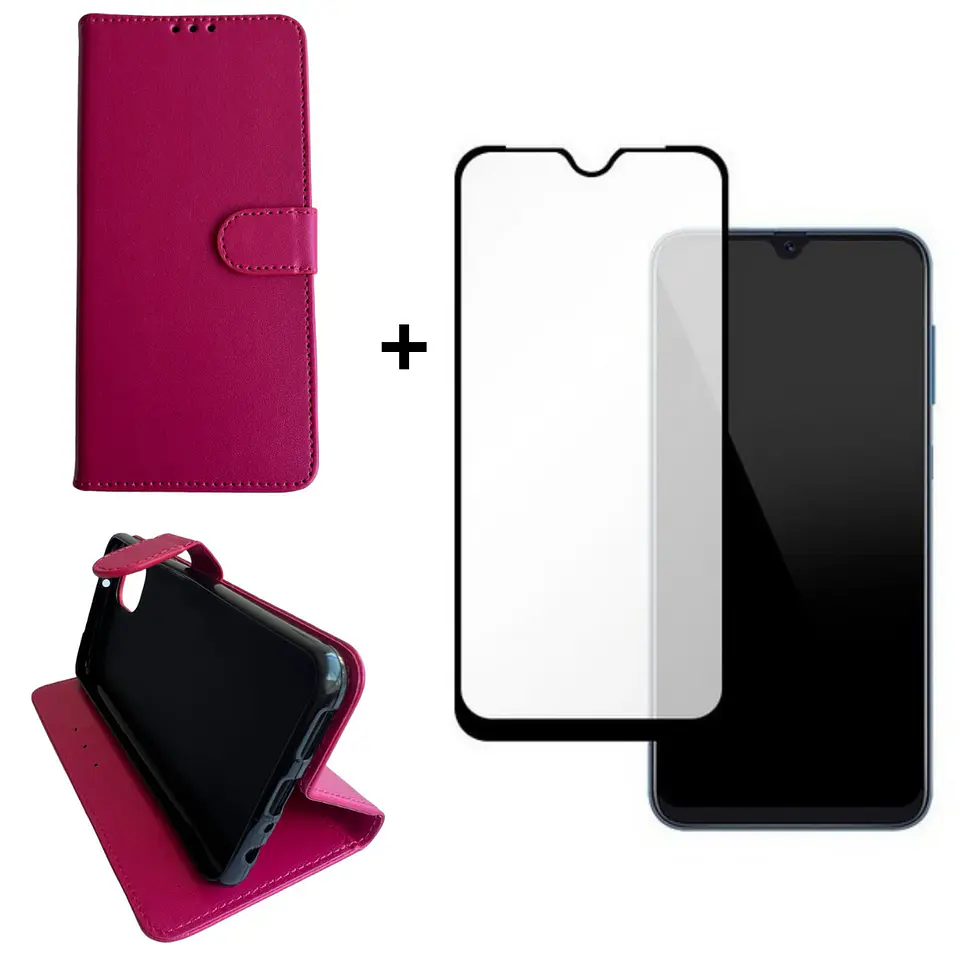 Carcasa Para Samsung A04 Normal Flip Cover Agenda + Mica Lámina 3