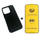 Carcasa Para iPhone 14 Pro Max Silicona Color + Mica Lámina - Miniatura 8