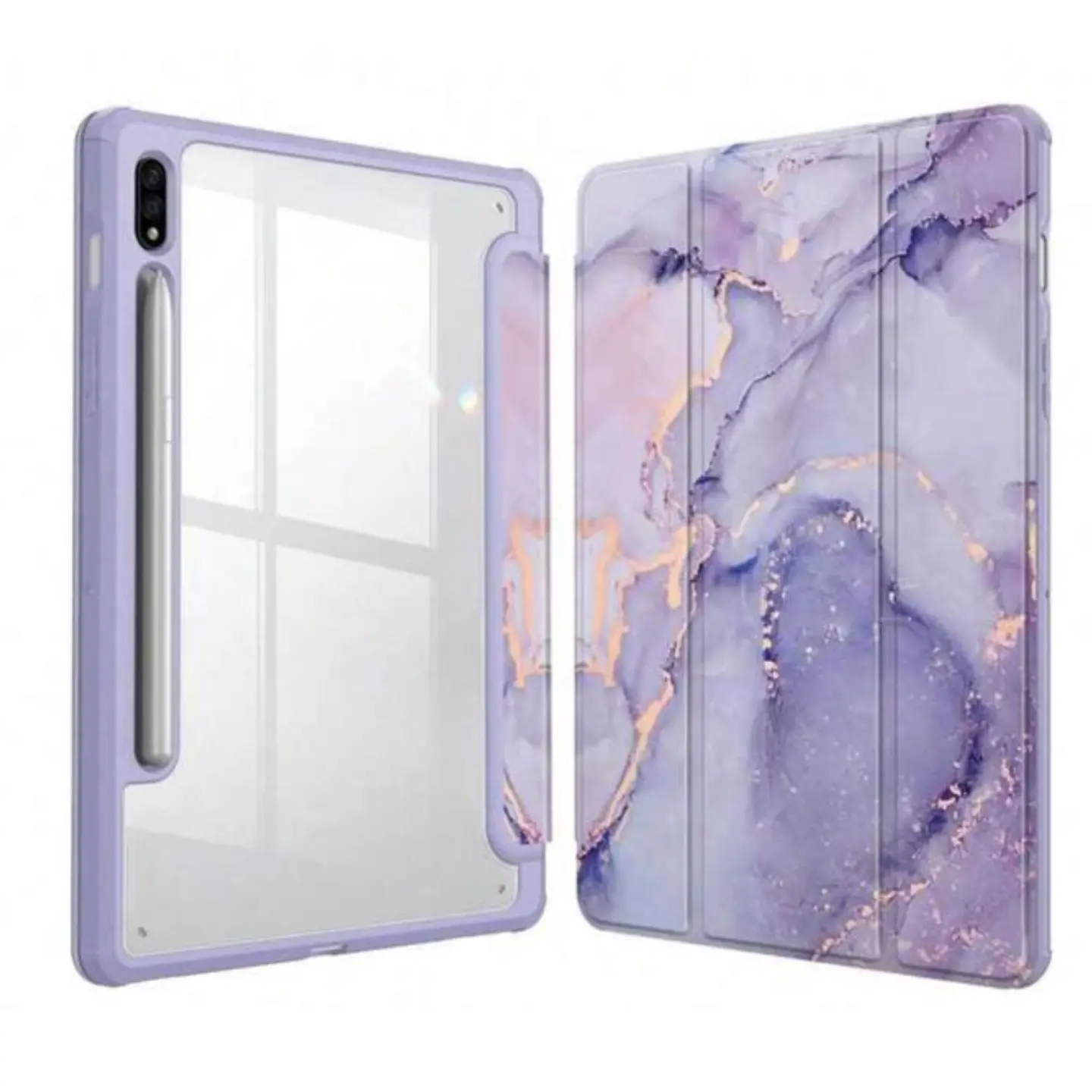 Funda Smart Cover Para Tablet Samsung S9 11 X710 Mármol 3