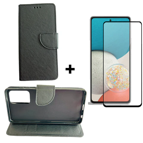 Carcasa Para Samsung A72 Flip Cover Agenda + Mica Lámina