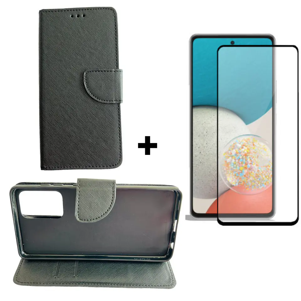 Carcasa Para Samsung A72 Flip Cover Agenda + Mica Lámina 1