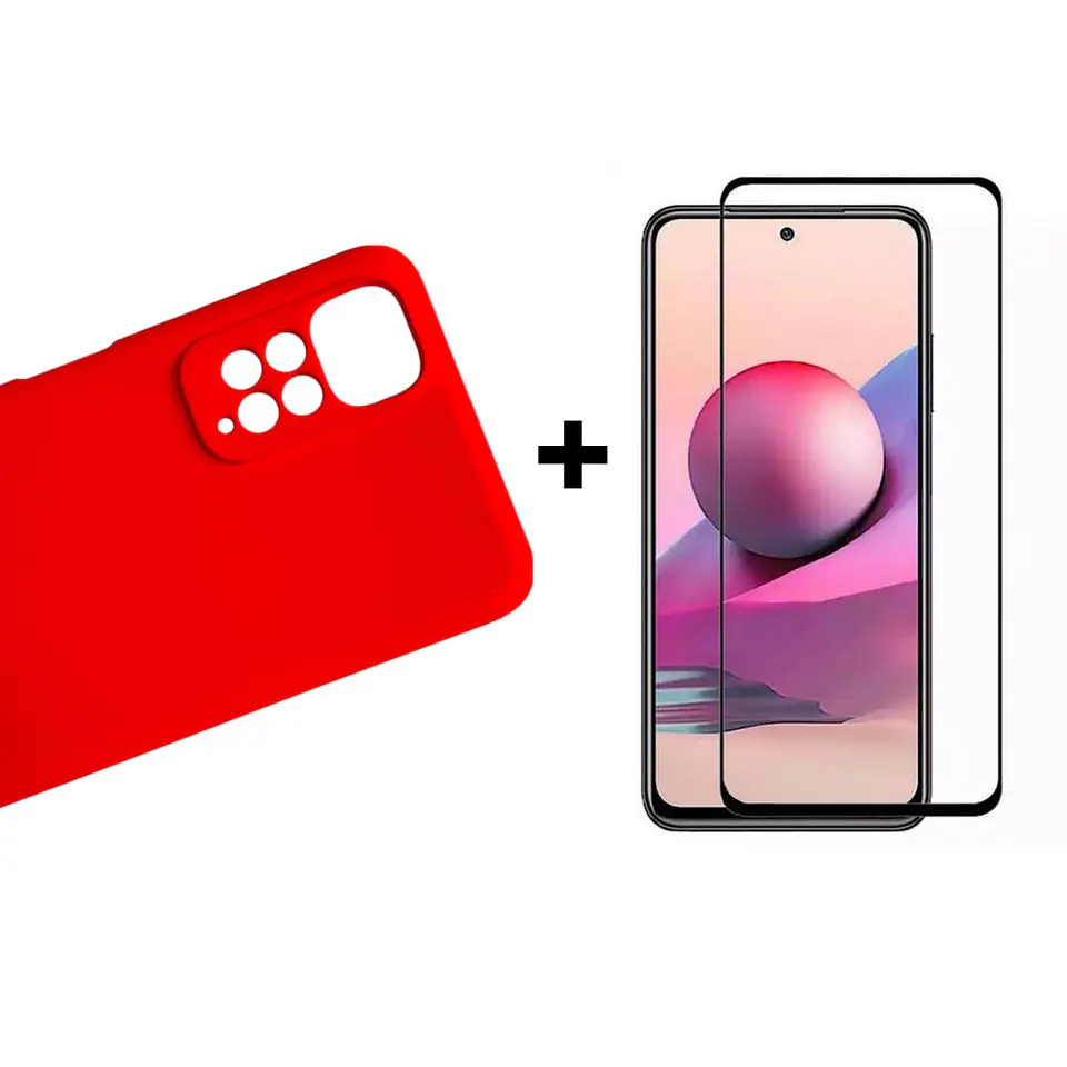 Carcasa Para Xiaomi Redmi Note 11 4g / 11s 4g Silicona Color + Mica 1