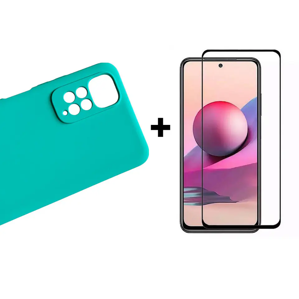 Carcasa Para Xiaomi Redmi Note 11 4g / 11s 4g Silicona Color + Mica 4