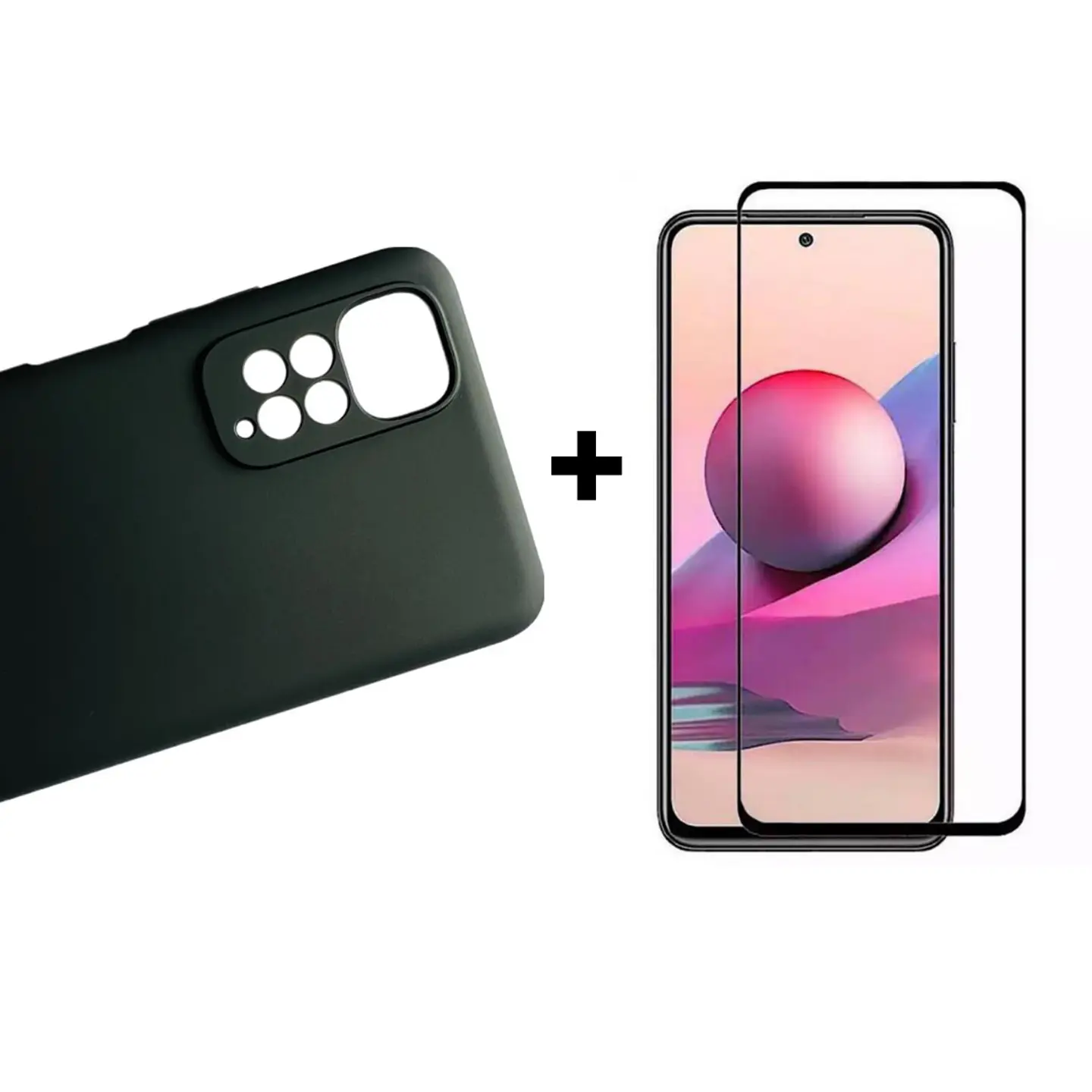 Carcasa Para Xiaomi Redmi Note 11 4g / 11s 4g Silicona Color + Mica 5