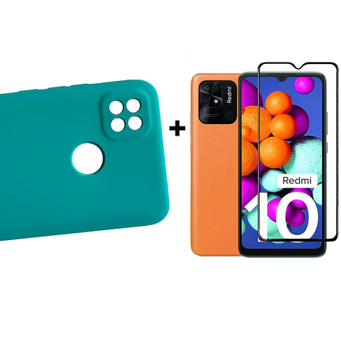 Carcasa Para Xiaomi Redmi 10a Silicona Color + Mica