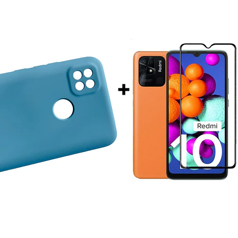 Carcasa Para Xiaomi Redmi 10a Silicona Color + Mica