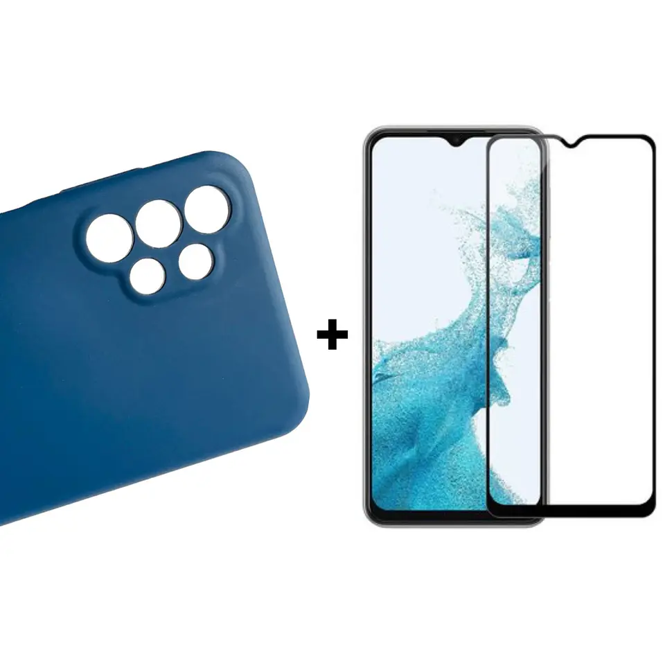 Carcasa Para Samsung A13 4g Silicona Color + Mica 1
