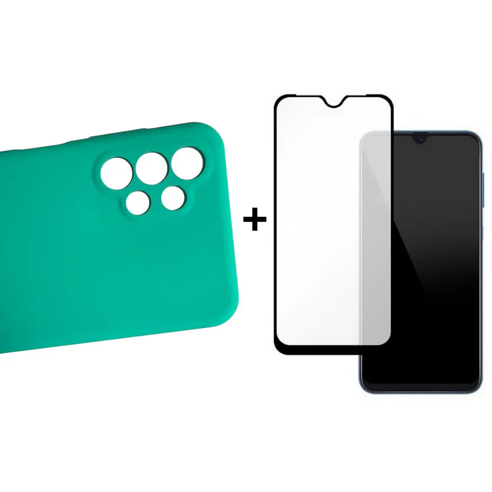 Carcasa Para Samsung A13 4g Silicona Color + Mica 8