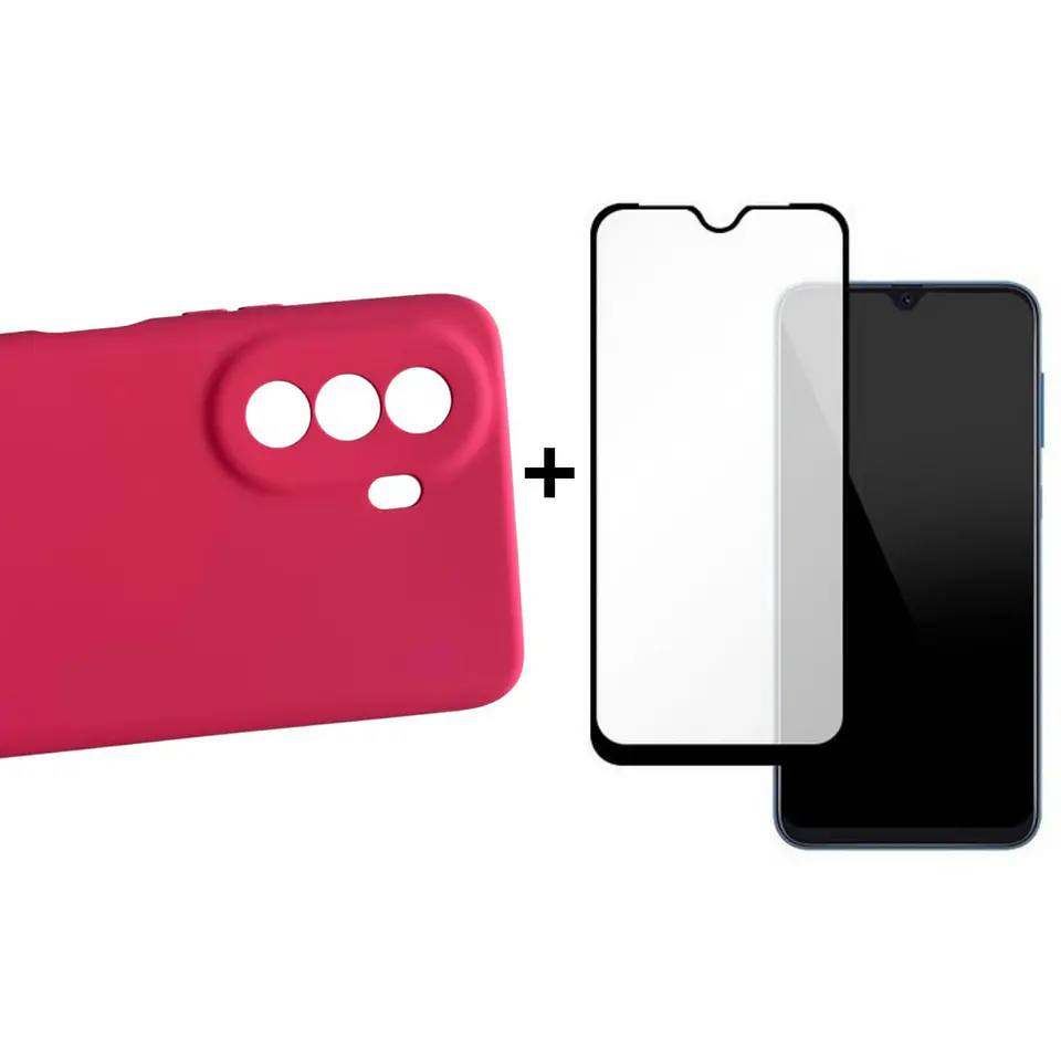 Carcasa Para Samsung A04s Silicona Color + Mica Lámina 2