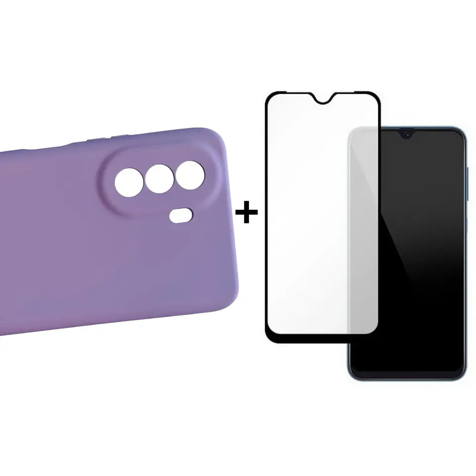 Carcasa Para Samsung A04s Silicona Color + Mica Lámina 3