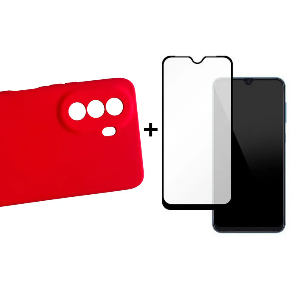 Carcasa Para Samsung A04s Silicona Color + Mica Lámina 6