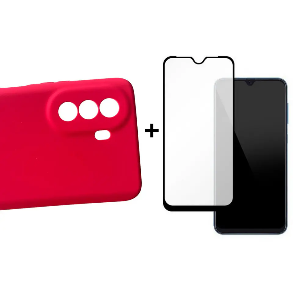 Carcasa Para Samsung A04s Silicona Color + Mica Lámina 7