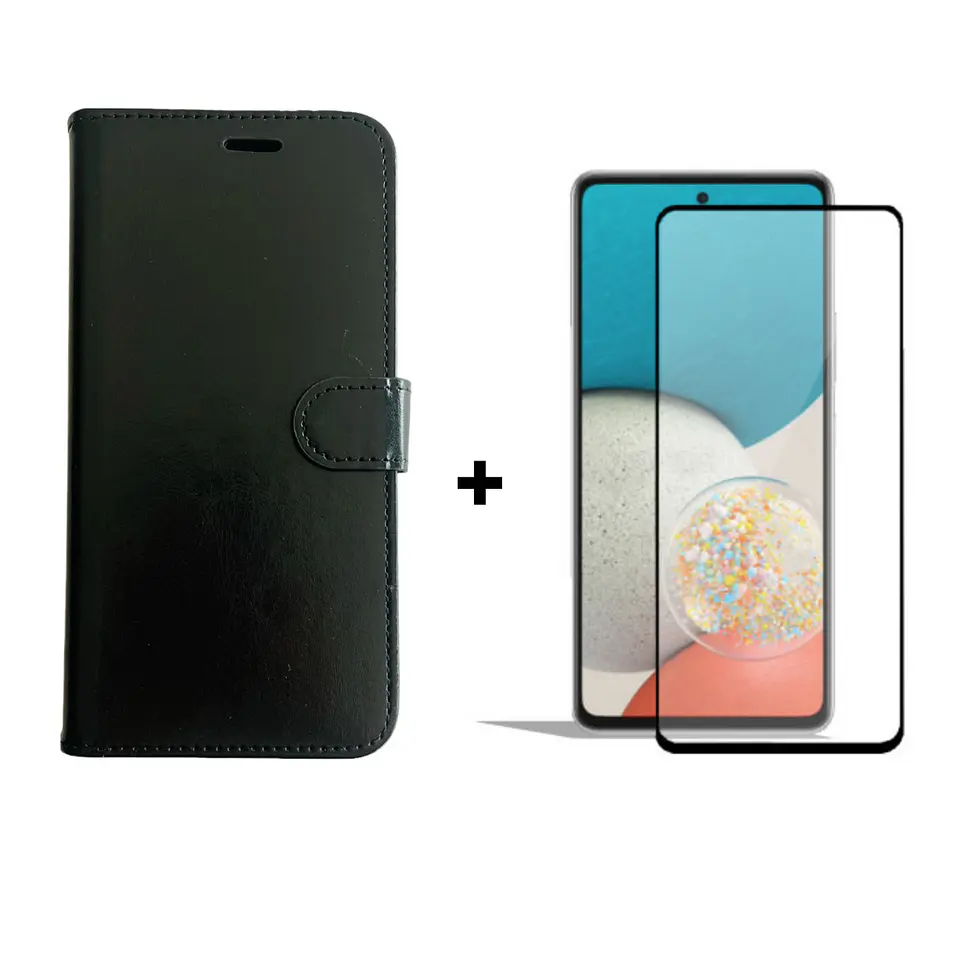 Carcasa Para Samsung A73 5g Flip Cover Agenda + Mica Lámina 1