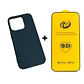 Carcasa Para iPhone 14 Pro Silicona Color + Mica Lámina - Miniatura 3