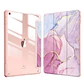 Funda Smart Cover Clear Mármol Para iPad Air 6 11 M2 2024 - Miniatura 3