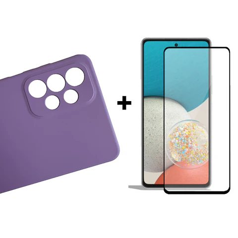 Carcasa Para Samsung A53 5g Silicona Color + Mica
