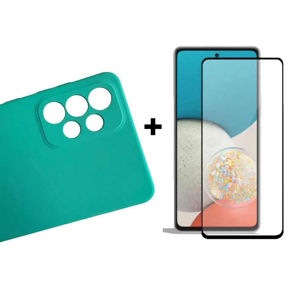 Carcasa Para Samsung A53 5g Silicona Color + Mica 7