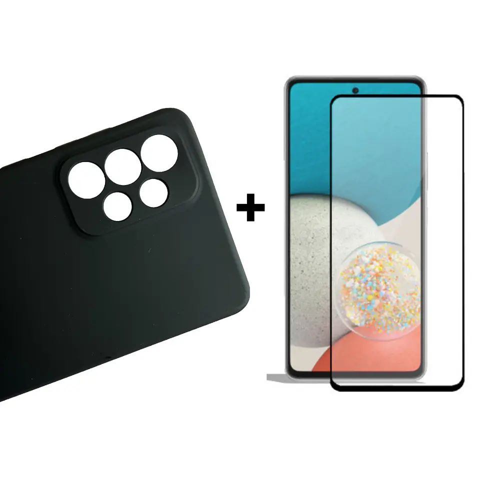 Carcasa Para Samsung A73 5g Silicona Color + Mica 2