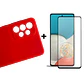 Carcasa Para Samsung A73 5g Silicona Color + Mica - Miniatura 3